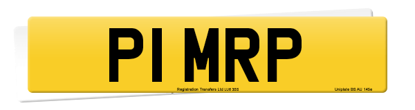 Registration number P1 MRP